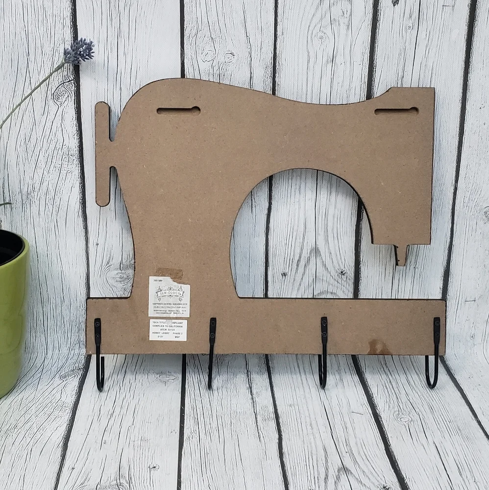 Happiness Is Homemade Wood Wall Decor With Hooks